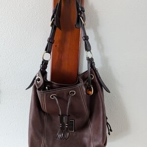Dooney and Bourke Brown Leather Shoulder Bag